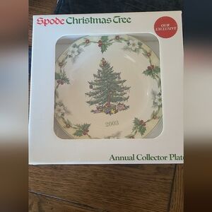 Spode Christmas Tree Annual Collector Plate 2003 with original box